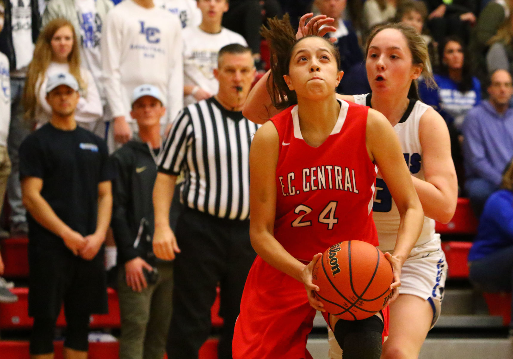 Gallery: Girls Basketball Sectional Finals - E.C. Central vs. Lake Central